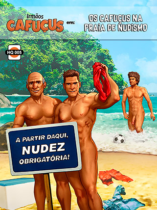 Os Cafuçus na praia de nudismo - Irmãos Cafuçus